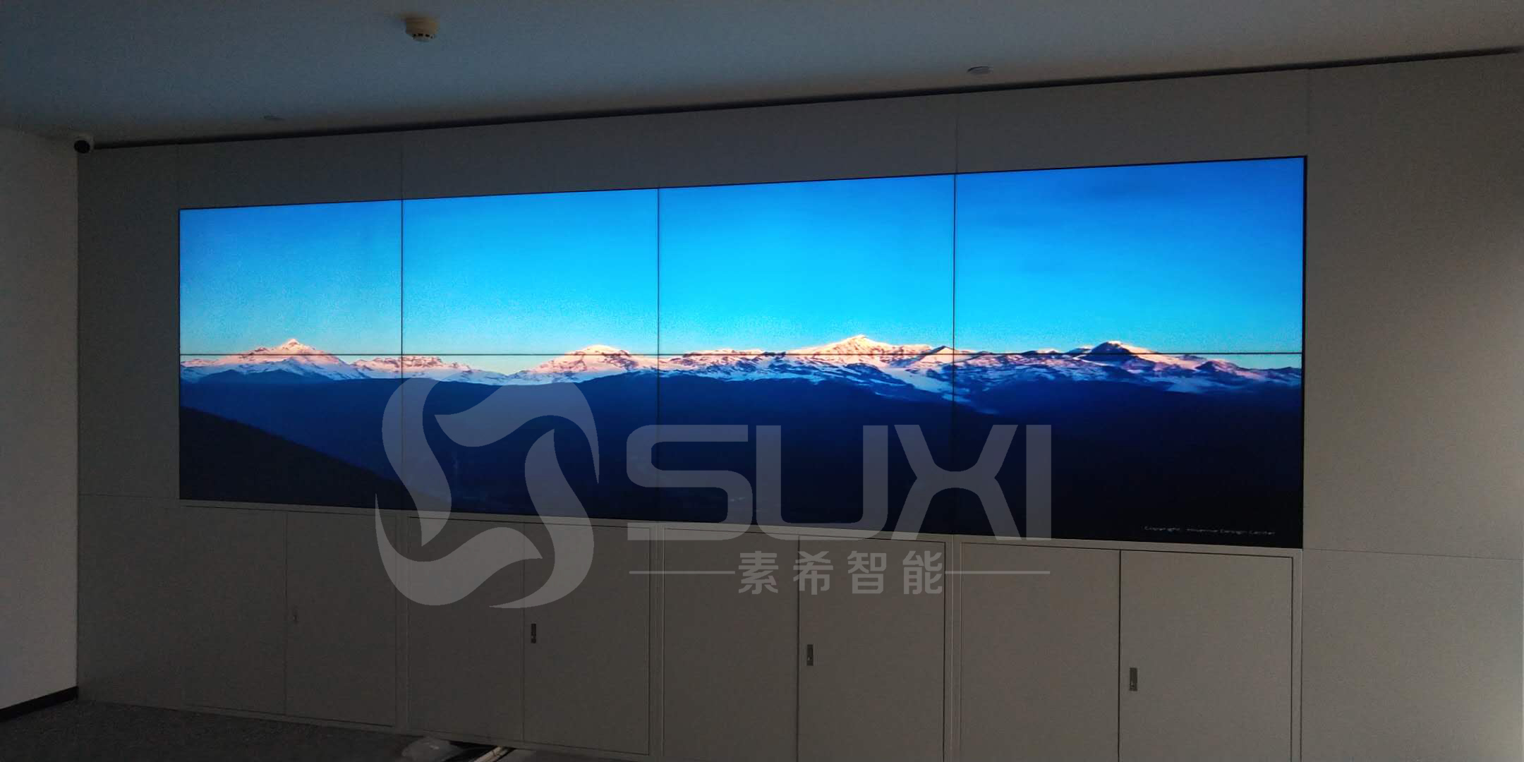 杭州展厅55寸2*4液晶拼接屏项目